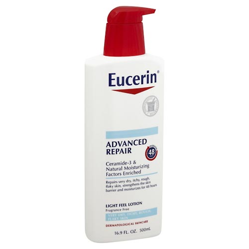 Image for Eucerin Lotion, Light Feel, Advanced Repair, Fragrance Free,16.9oz from U SAVE DISCOUNT DRUGS