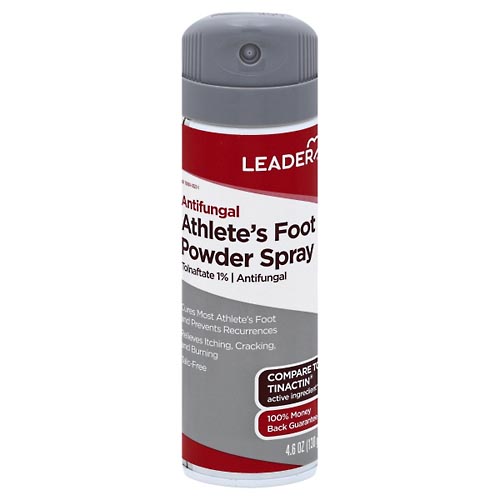 Image for Leader Powder Spray, Athlete's Foot, Antifungal,4.6oz from U SAVE DISCOUNT DRUGS